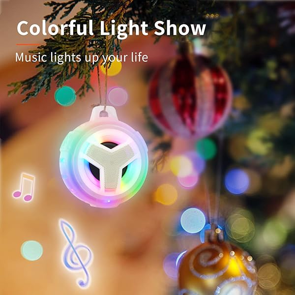 EBODA EBODA Bluetooth Shower Speaker: IP67 Waterproof, LED Light, 2000mAh, True Wireless Stereo - Perfect Gift for Music Lovers! - View 10 of 11