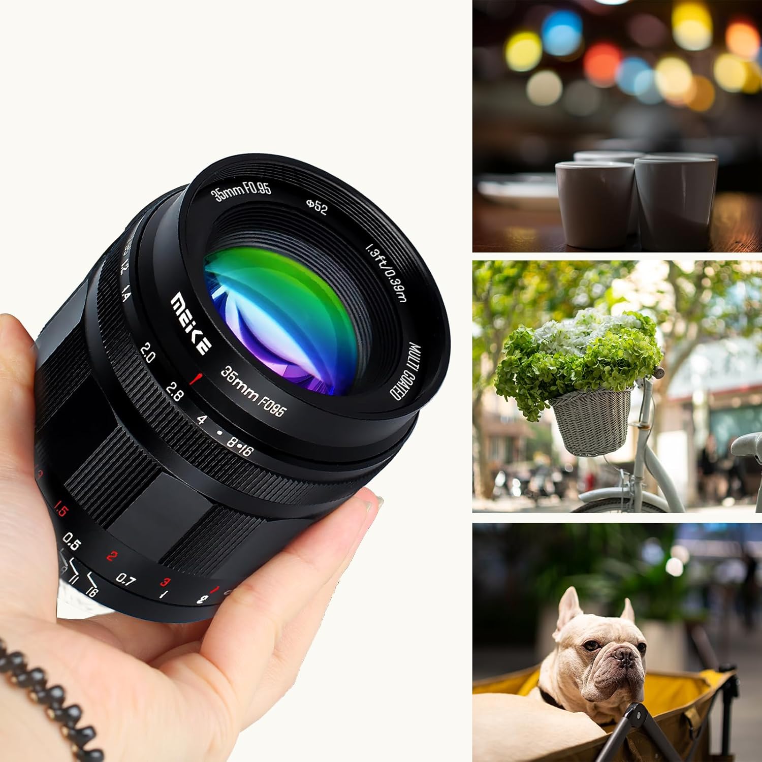 Meike Meike 35mm f0.95 Manual Focus Lens for Nikon Z Mount Cameras Z50 Z50II Z5 Z6 Z7 Z6II Z7II Z30 Zfc APS-C Mode - View 4 of 6