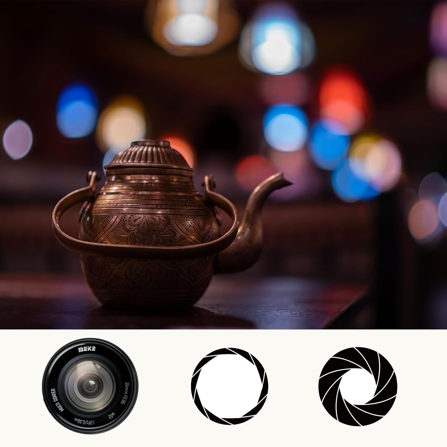 Meike Meike 35mm f0.95 Manual Focus Lens for Nikon Z Mount Cameras Z50 Z50II Z5 Z6 Z7 Z6II Z7II Z30 Zfc APS-C Mode - View 5 of 6