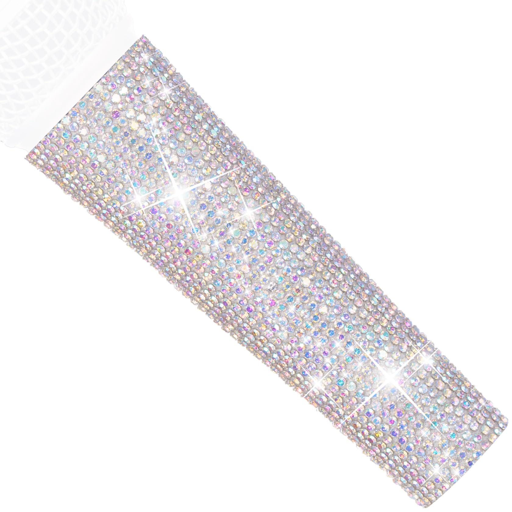 RhymKawa Crystal AB Mixing Colored Mic Handle Sleeve for Wired Microphone SM58LC, Beta 58at, Rhinestones Shining on Tours and TV Shows (Mic Not