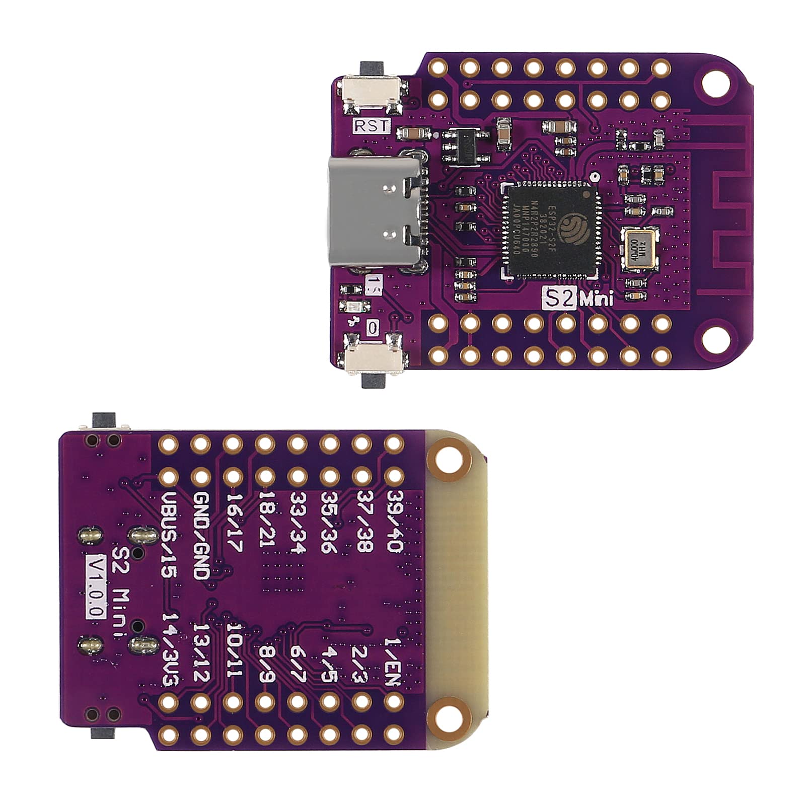 DIANN 5pcs ESP32 S2 Mini WiFi IOT Board 4MB Flash 2MB PSRAM MicroPython Type-C USB for Fast IoT Development - View 5 of 7