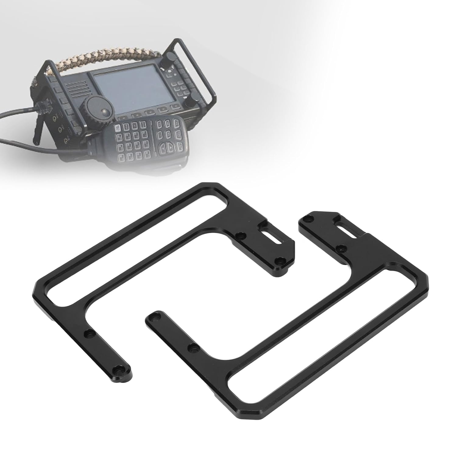 Zunate Zunate Radio Bracket for Xiegu X6100 CNC Aluminum Alloy Easy Installation Side Handle Radio Kit - View 2 of 9