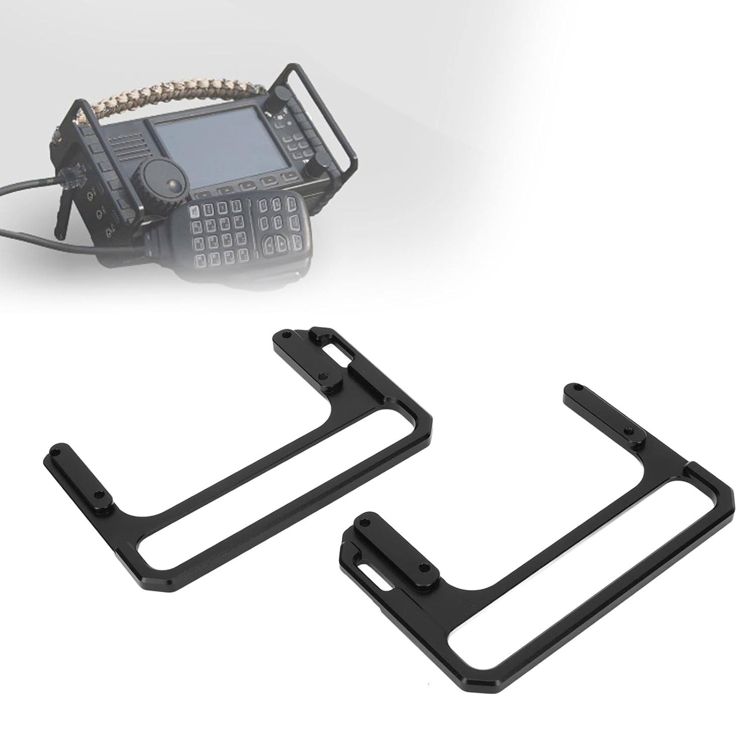 Zunate Zunate Radio Bracket for Xiegu X6100 CNC Aluminum Alloy Easy Installation Side Handle Radio Kit - View 4 of 9