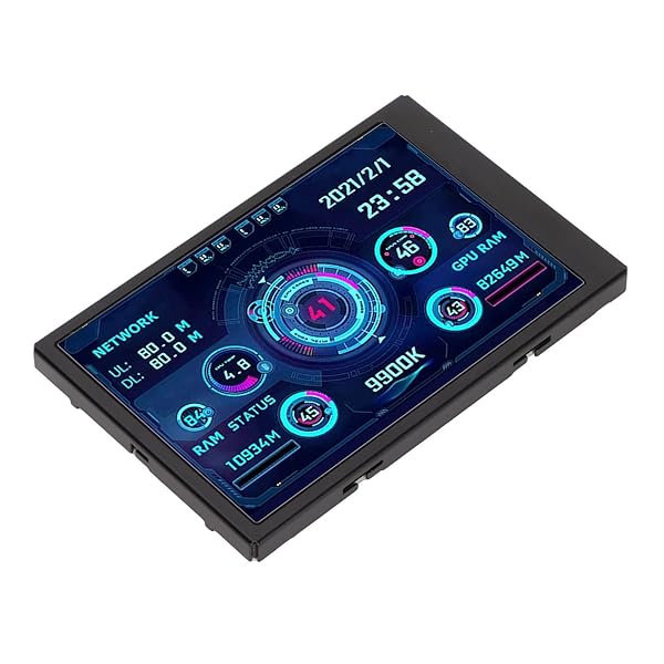 Pomya 3.5 Inch IPS USB Mini Screen AIDA64 PC CPU Data Monitor Multifunctional Computer Temperature Monitor for System Performance - View 11 of 11