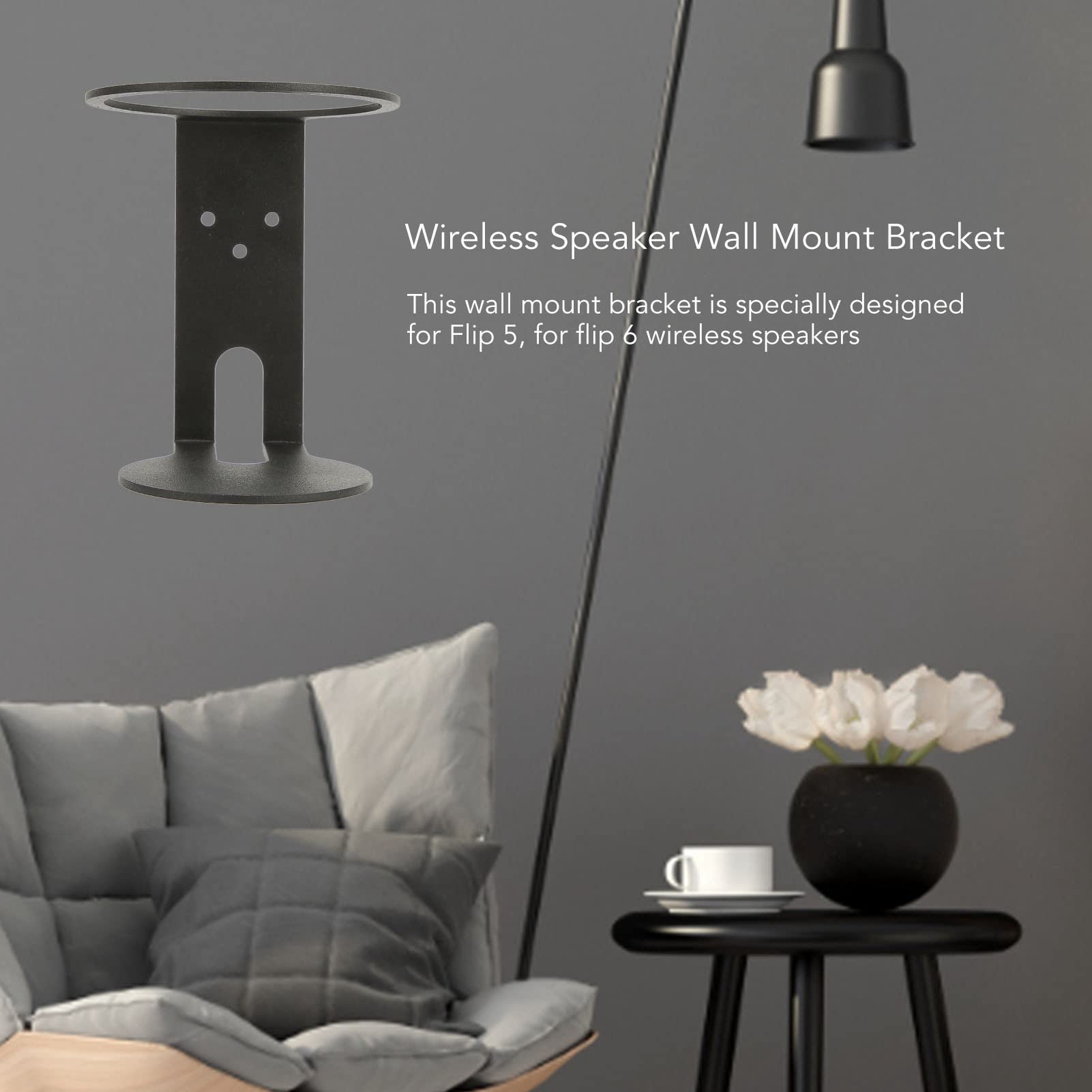 VBESTLIFE Speaker Wall Mount Bracket for Flip 5 and Flip 6 Ideal for Home Office Garage Patio Car RV and Boat - View 2 of 9