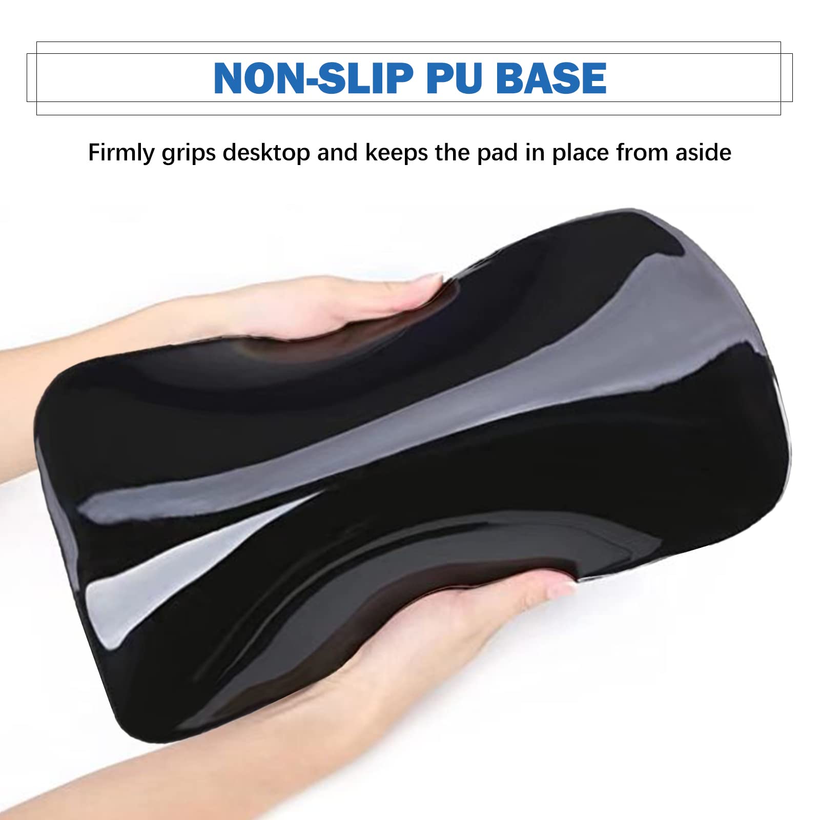 AIMSA Ergonomic Mouse Pad Wrist Rest Support, Thick Mousepad Upgraded Memory Foam, Pain Relief and Non-Slip PU Base for Home Office, Unicorn - View 7 of 8