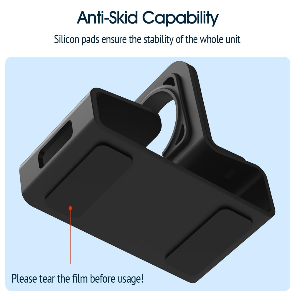 Aluminum Charging Stand Compatible with Apple Watch Ultra 2 1 SE 10 9 8 7 6 5 4 3 2 1, Desk Charger DockandHolder Nightstand for iWatch 49 46 42 45 - View 2 of 9