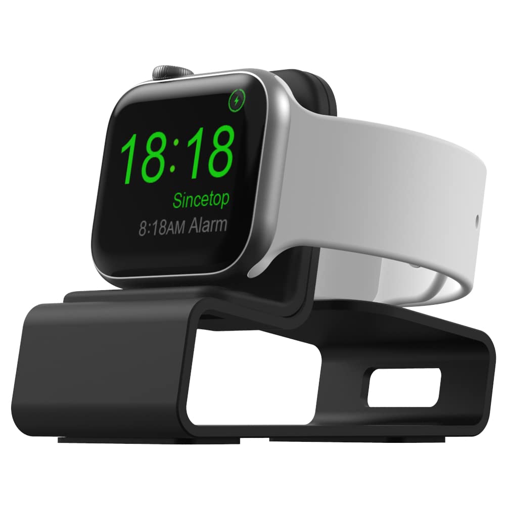 Aluminum Charging Stand Compatible with Apple Watch Ultra 2 1 SE 10 9 8 7 6 5 4 3 2 1, Desk Charger DockandHolder Nightstand for iWatch 49 46 42 45