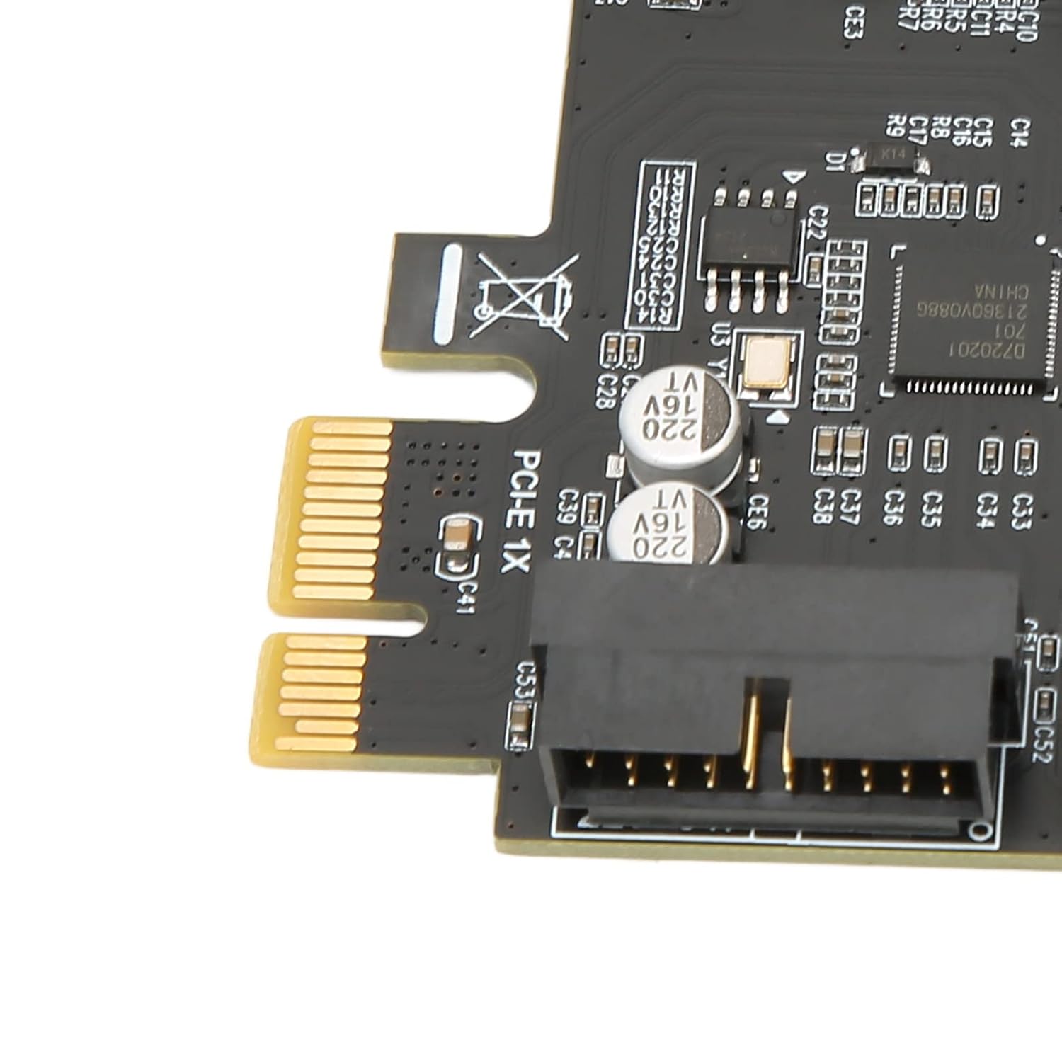 Zunate Zunate PCIe to USB 3.2 GEN1 Card Dual Port 19PIN Expansion Card for Windows and Linux High Speed 5Gbps Performance - View 9 of 9