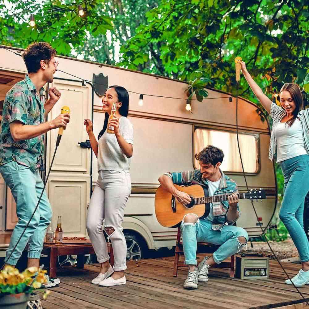 RhymKawa B58 Champagne Gold Cover Decorate Universal Wired Microphone SM58LC, Beta 58a, Glitter Rhinestones Sleeve Replacement Shining on Wedding - View 8 of 8