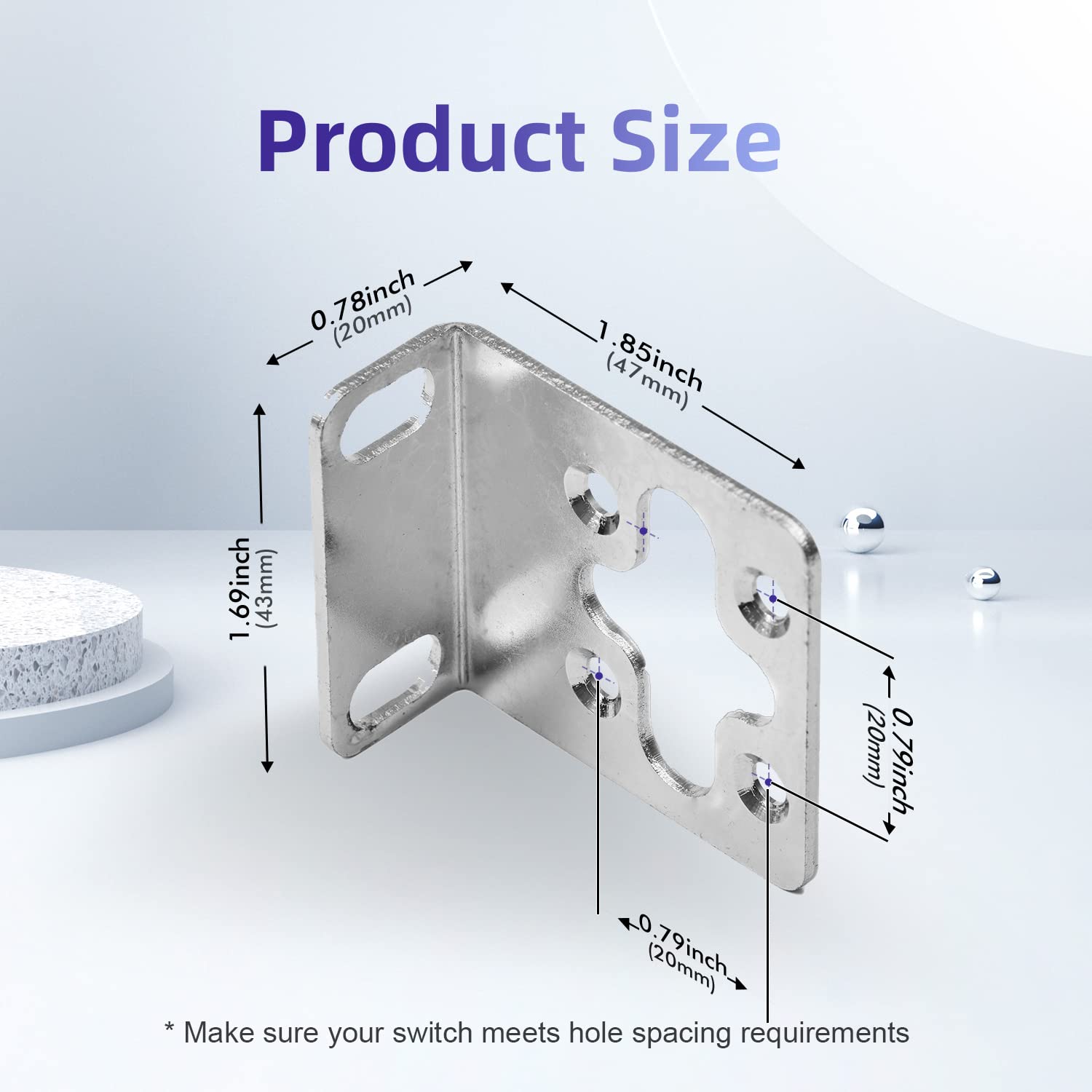 PhyinLan PhyinLan Rack Mount Kit 17.3 Inch Rack Ears for HP ProCurve Aruba OfficeConnect HPE HP-4S 5064-2085 5069-6535 - View 2 of 7