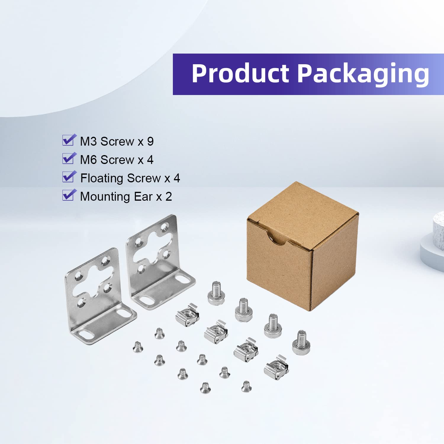 PhyinLan PhyinLan Rack Mount Kit 17.3 Inch Rack Ears for HP ProCurve Aruba OfficeConnect HPE HP-4S 5064-2085 5069-6535 - View 4 of 7