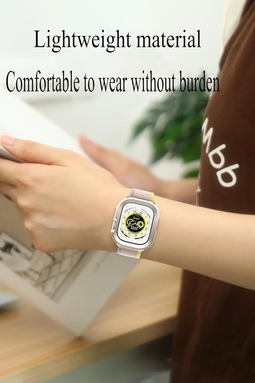 Yrzper Apple Watch Ultra 2 and 49mm Rugged Shockproof TPU Case Lightweight Protective Cover Bumper Clear Silver - View 2 of 9