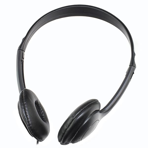 Soundnetic Soundnetic SNCCV Classroom Stereo Headphones - 100 Pack, Volume Control, Leatherette Earpads, Black - View 3 of 10