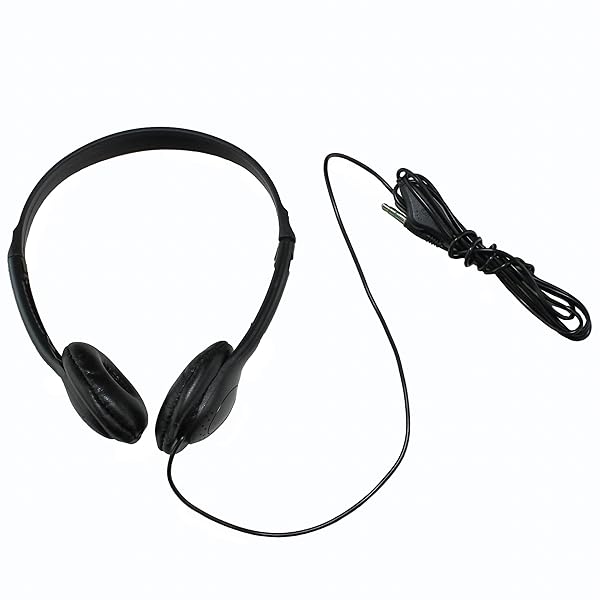 Soundnetic Soundnetic SNCCV Classroom Stereo Headphones - 100 Pack, Volume Control, Leatherette Earpads, Black - View 4 of 10