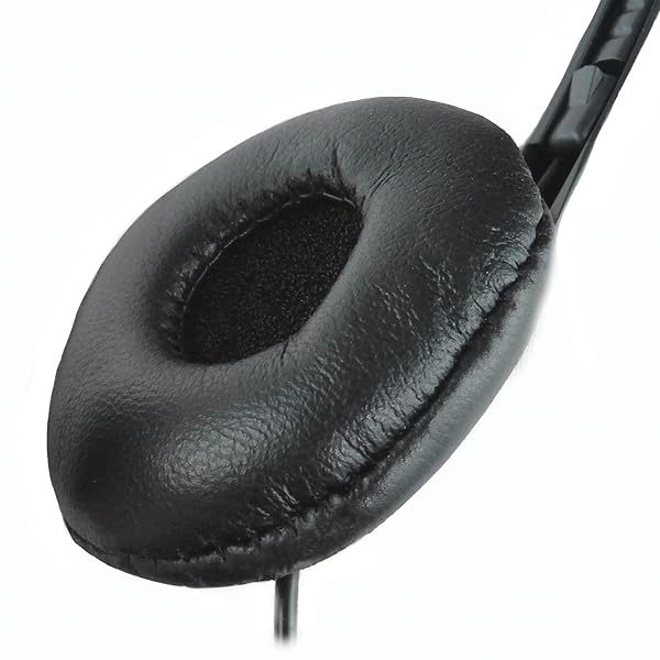 Soundnetic Soundnetic SNCCV Classroom Stereo Headphones - 100 Pack, Volume Control, Leatherette Earpads, Black - View 5 of 10