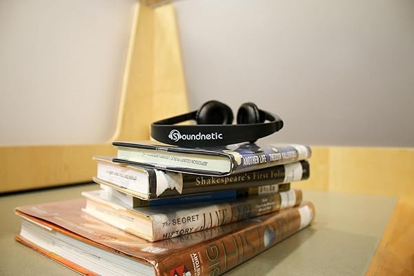 Soundnetic Soundnetic SNCCV Classroom Stereo Headphones - 100 Pack, Volume Control, Leatherette Earpads, Black - View 9 of 10