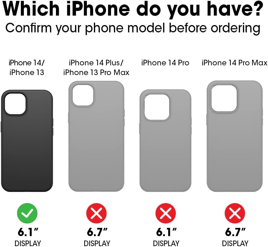 BELTRON Case Holster Combo for iPhone 13 14, Slim Protective Full Body Grip Case and Swivel Belt Clip 3 in 1 Combo with Kickstand and Card Holder - View 3 of 9