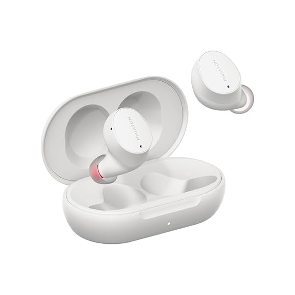 Phiaton Phiaton Bonobuds Lite: True Wireless Earbuds with Clear Voice, 11-Hour Playtime & Ambient Mode - Floral White - View 3 of 9