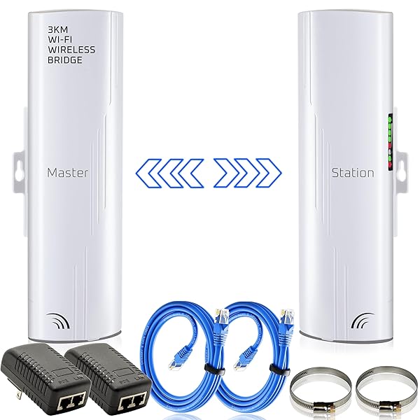 GOOD STORY High-Speed Wireless Bridge Kit for Outdoor WiFi - Long Range 5G Point-to-Point Expansion (2 Pack) - View 2 of 10