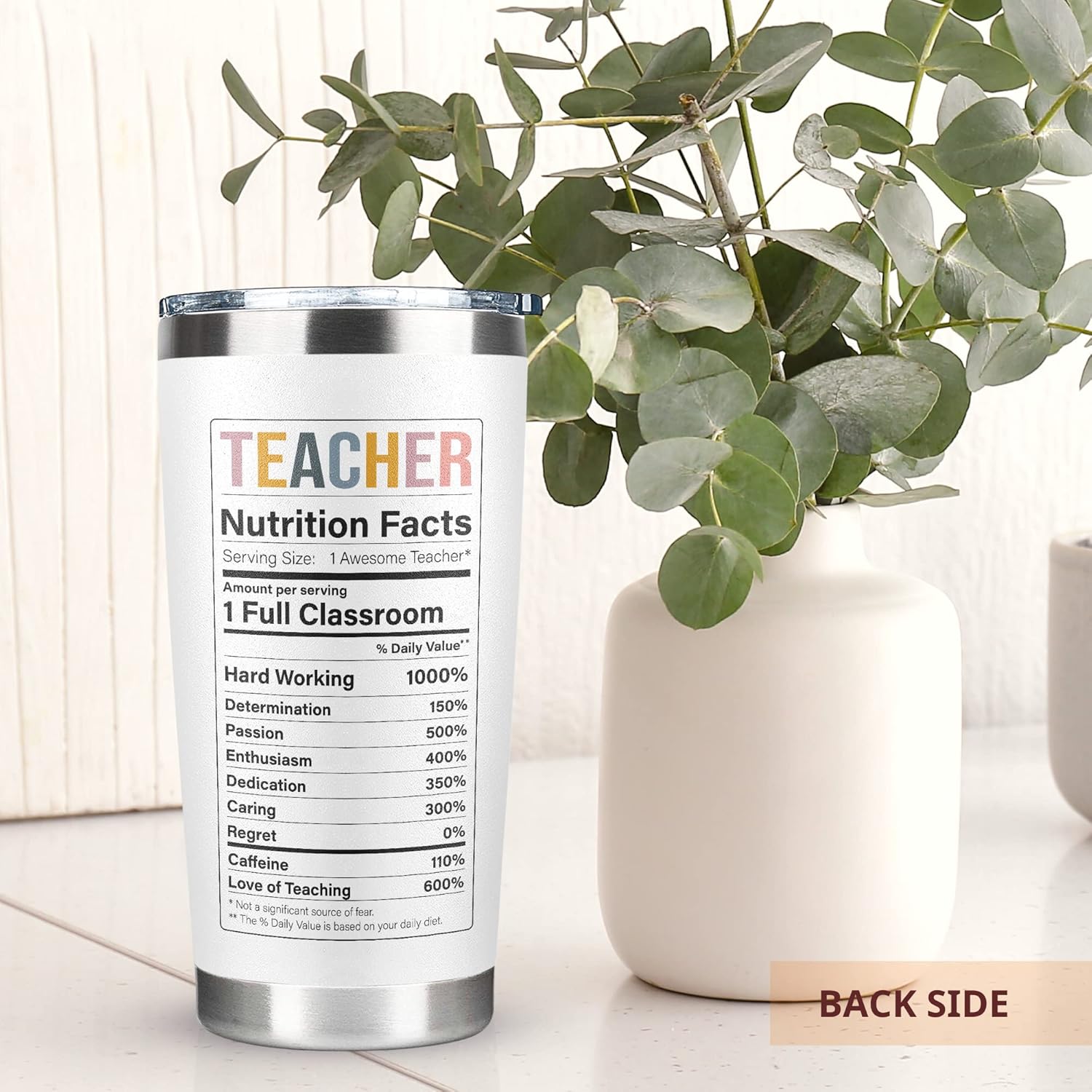 DUNKMATE DUNKMATE Teacher Appreciation Gifts 20 Oz Stainless Steel Tumbler Perfect for Women Back to School Birthday Thank You Gift Ideas - View 6 of 6