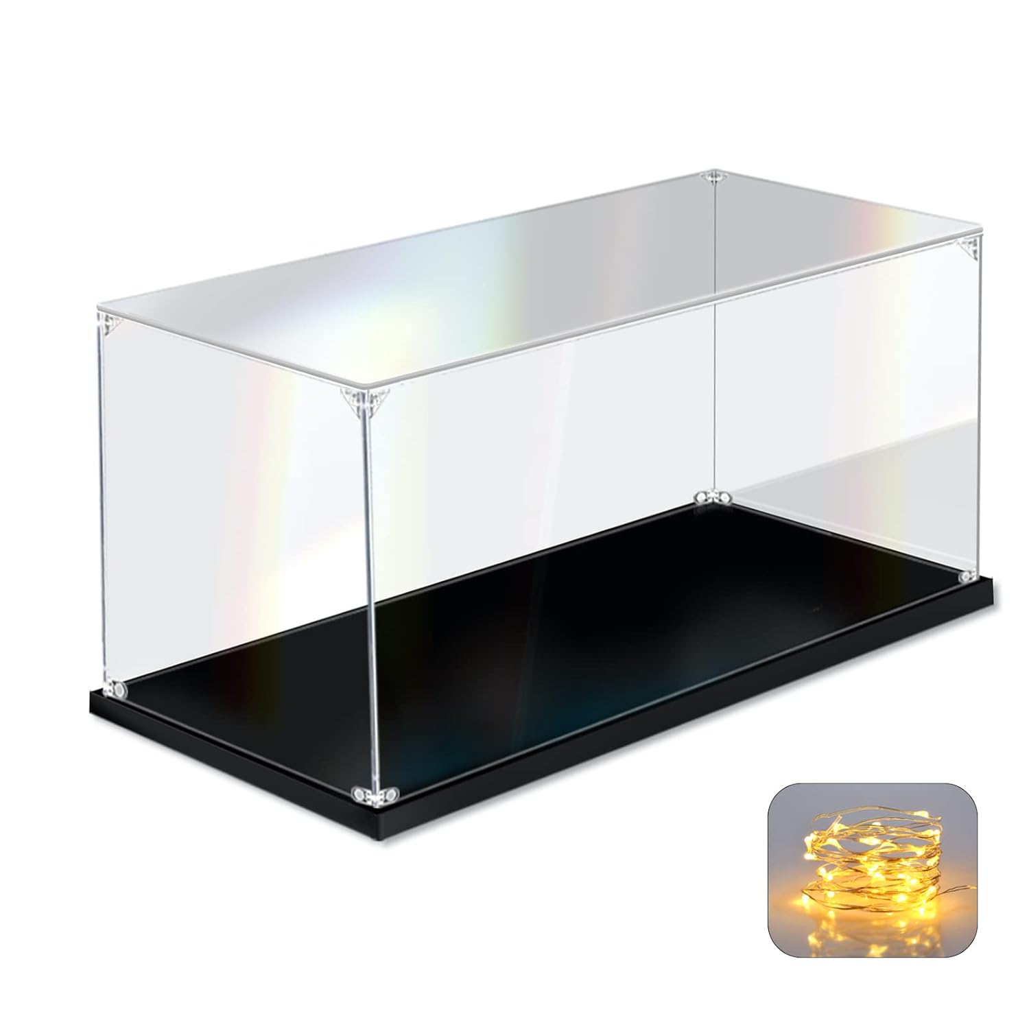 KOLIPI KOLIPI Acrylic Display Case for Collectibles Clear Box for Lego Figures Doll Toys Home Storage 6x6x10 inch - View 9 of 9