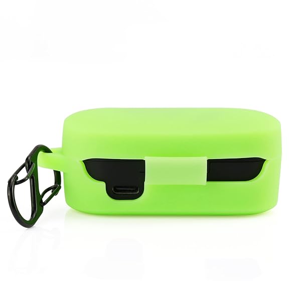 LEFXMOPHY LEFXMOPHY Green Silicone Case for TOZO T9 Earbuds - Glow in the Dark Protective Cover - View 3 of 5