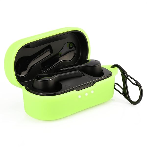 LEFXMOPHY LEFXMOPHY Green Silicone Case for TOZO T9 Earbuds - Glow in the Dark Protective Cover - View 2 of 5