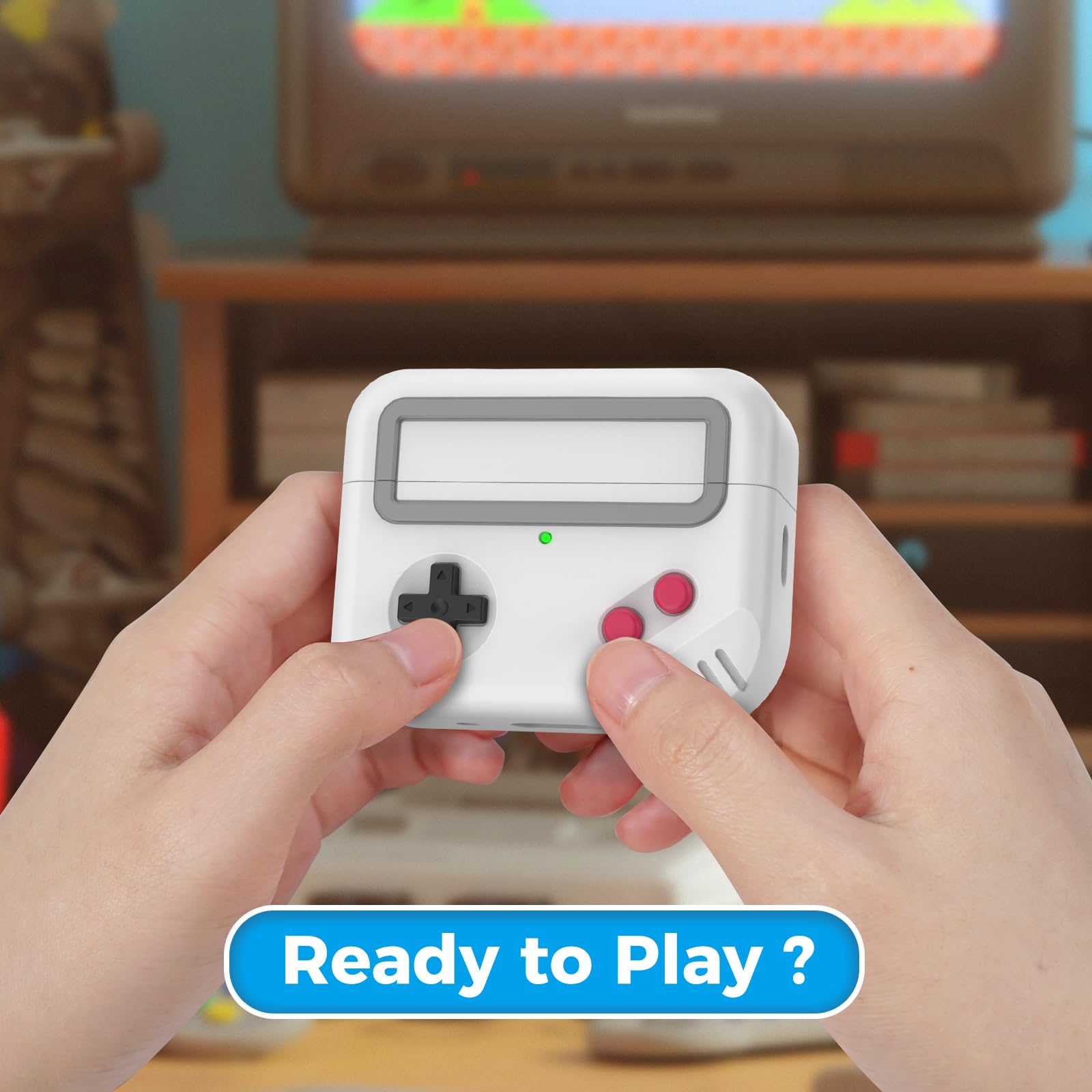 TRONWIN TRONWIN Silicone Airpods Pro 2 Case Protective Cover Game Machine Design Compatible with Apple Airpods Pro 2022 Wireless Charging Support - View 3 of 8