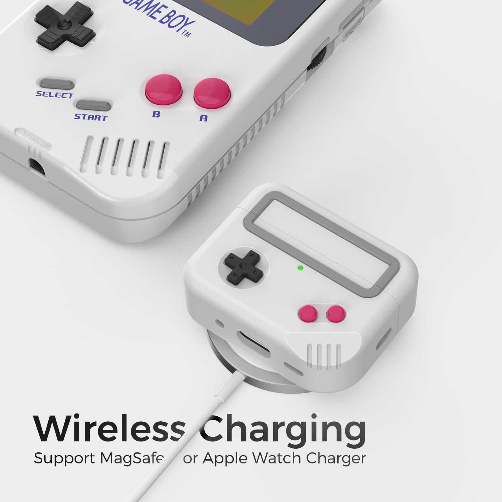 TRONWIN TRONWIN Silicone Airpods Pro 2 Case Protective Cover Game Machine Design Compatible with Apple Airpods Pro 2022 Wireless Charging Support - View 4 of 8