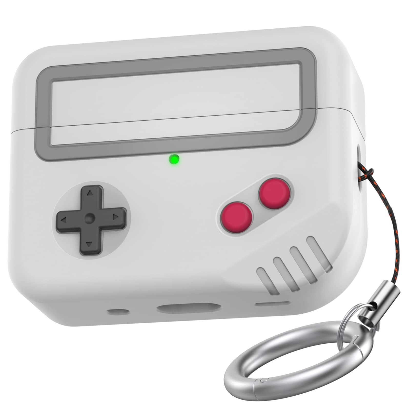 TRONWIN TRONWIN Silicone Airpods Pro 2 Case Protective Cover Game Machine Design Compatible with Apple Airpods Pro 2022 Wireless Charging Support