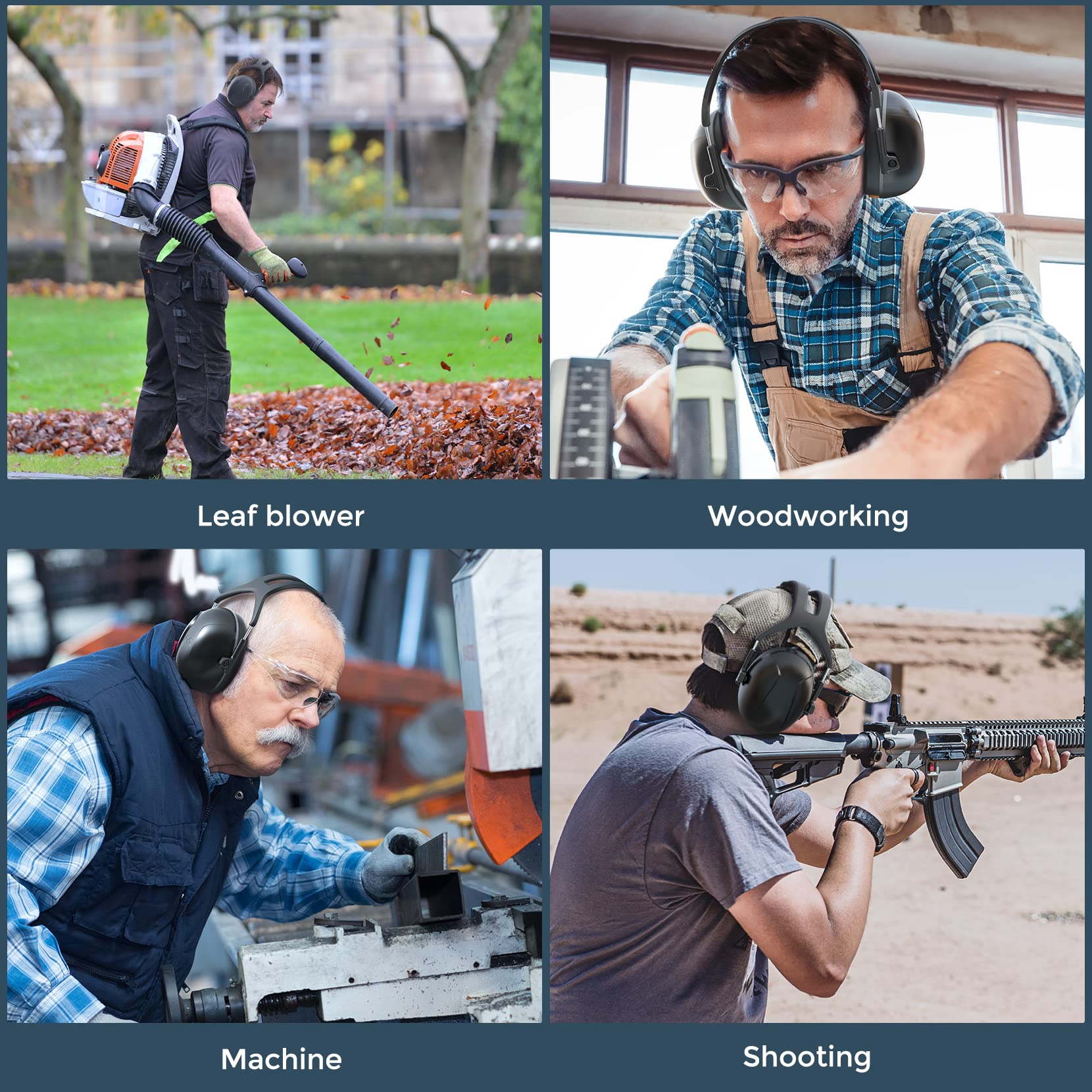 Onhear SNR35dB Hearing Protection Ear Muffs for Noise Reduction and Safety Ideal for Shooting Mowing Autism Sleeping with Storage Bag - View 6 of 8