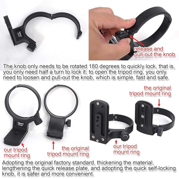 duomianshou Duomianshou Tripod Mount Ring for Tamron 100-400mm Lens - Arca-Swiss Quick Release Support - View 6 of 10