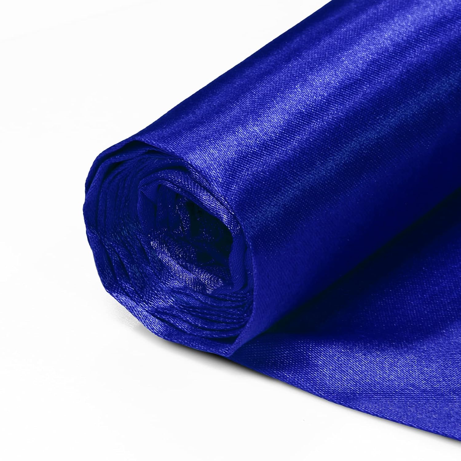 Horbaunal Horbaunal Royal Blue Satin Fabric 60 Inch Wide Soft Charmeuse for Wedding Dress DIY Craftings Costumes 10 Yard - View 3 of 9