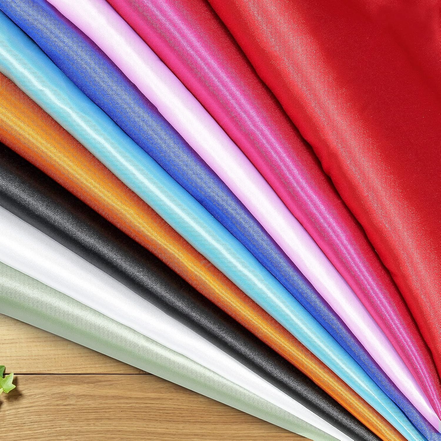 Horbaunal Horbaunal Royal Blue Satin Fabric 60 Inch Wide Soft Charmeuse for Wedding Dress DIY Craftings Costumes 10 Yard - View 4 of 9