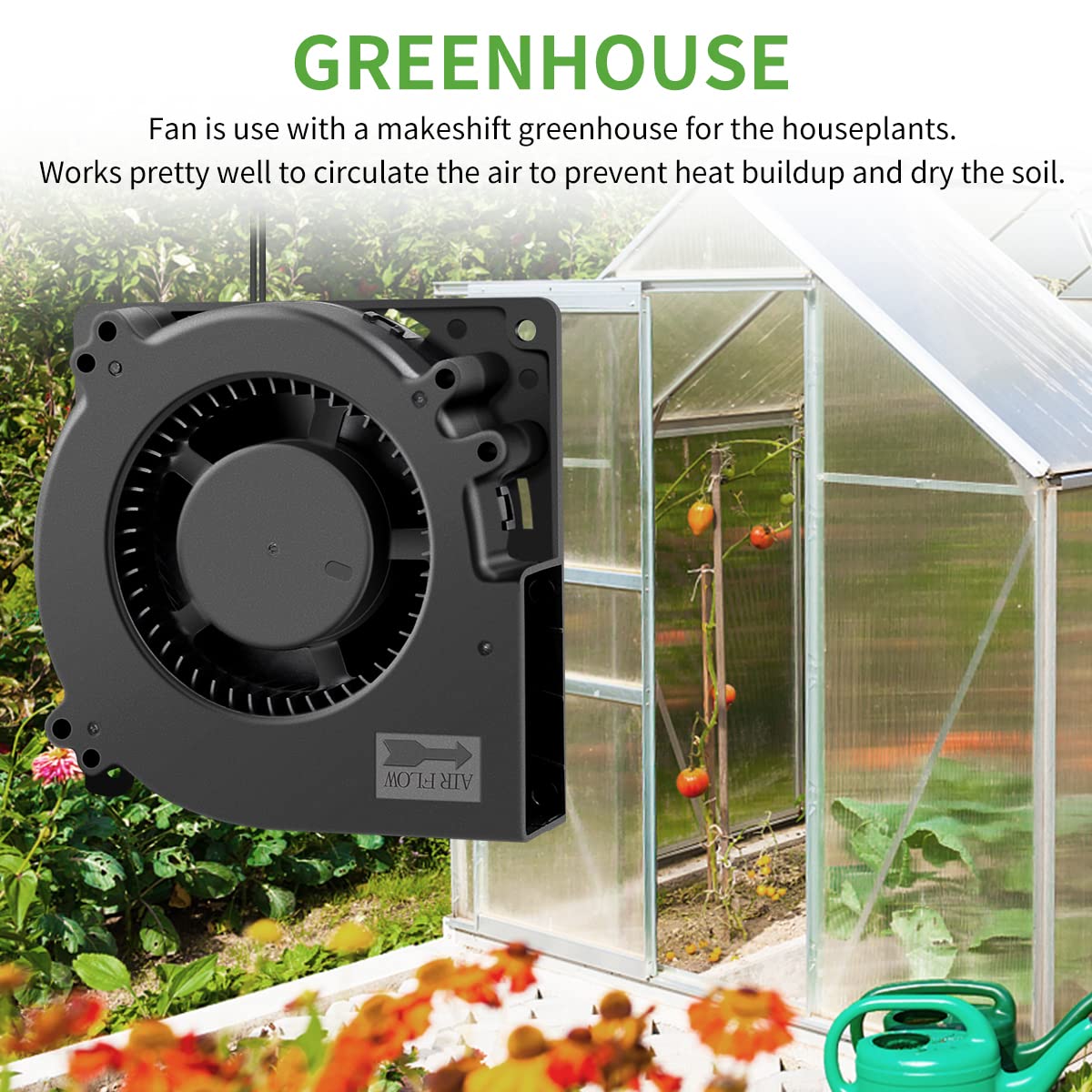 WDERAIR WDERAIR 120mm Radial Centrifugal Blower Fan for Efficient Cooling in Refrigerators DVR Xbox Modems and AV Cabinets 110V to 240V - View 4 of 7