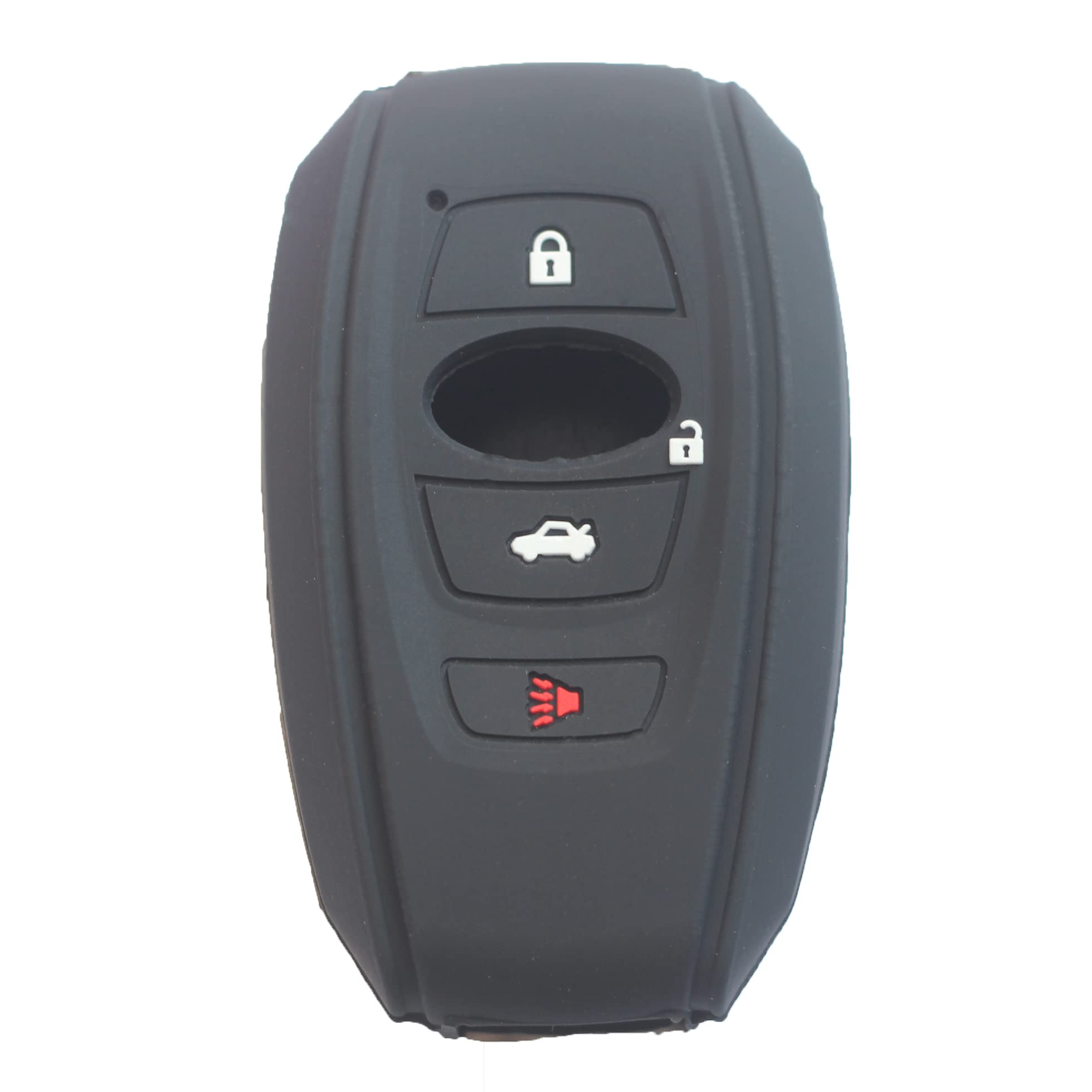 kcpros 2Pcs Rubber Silicone 4 Buttons Smart Key Fob Cover Case Skin Protector Keyless with Keychain Compatible with Subaru Ascent BRZ Crosstrek - View 3 of 9