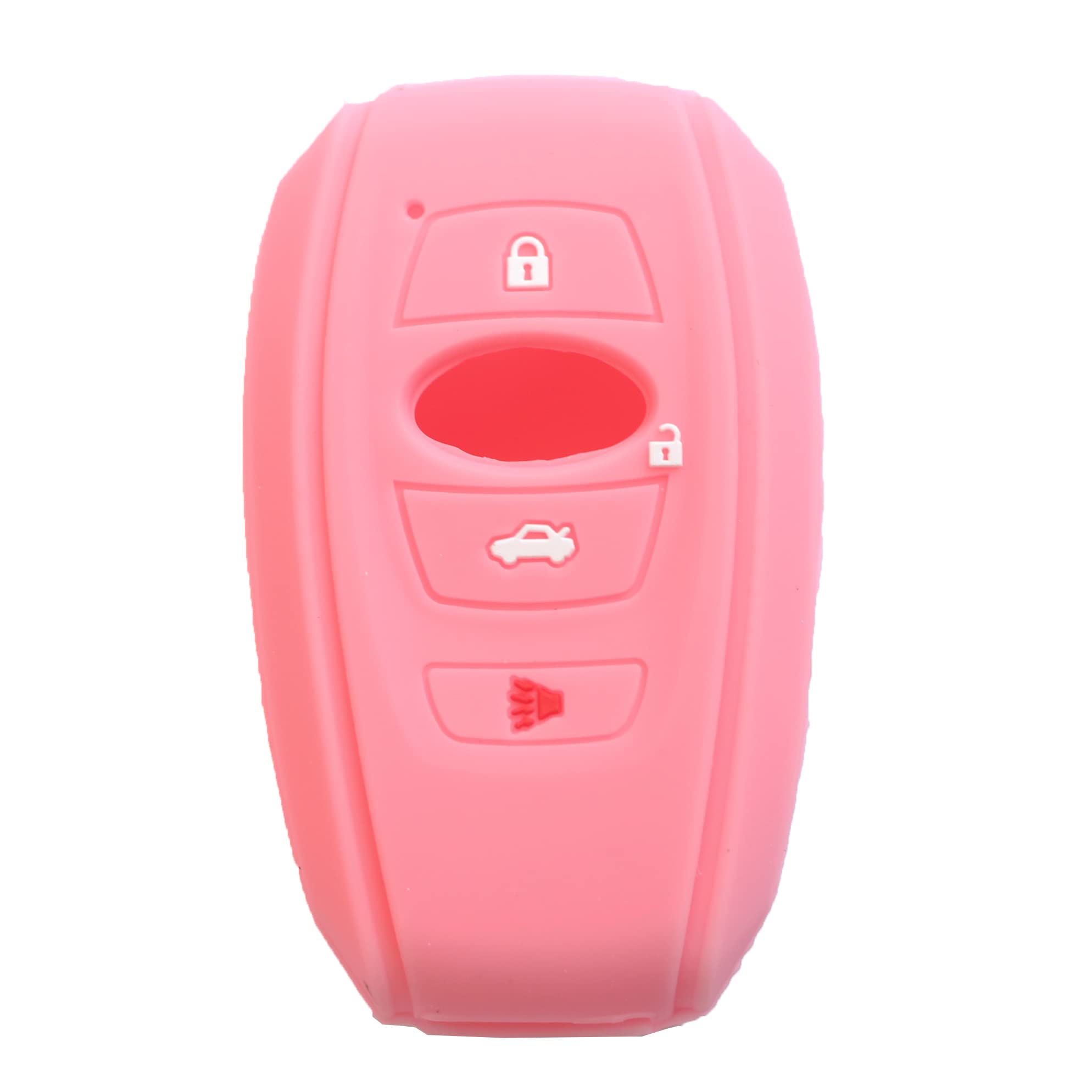 kcpros 2Pcs Rubber Silicone 4 Buttons Smart Key Fob Cover Case Skin Protector Keyless with Keychain Compatible with Subaru Ascent BRZ Crosstrek - View 4 of 9