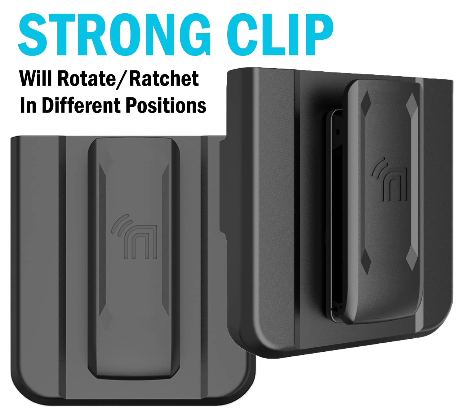 Case with Clip for Galaxy Z Flip 4 5G, Nakedcellphone Special Ops Tactical Dual Layer Rugged Cover and [Rotating Ratchet] Belt Hip Holster Combo for - View 3 of 9