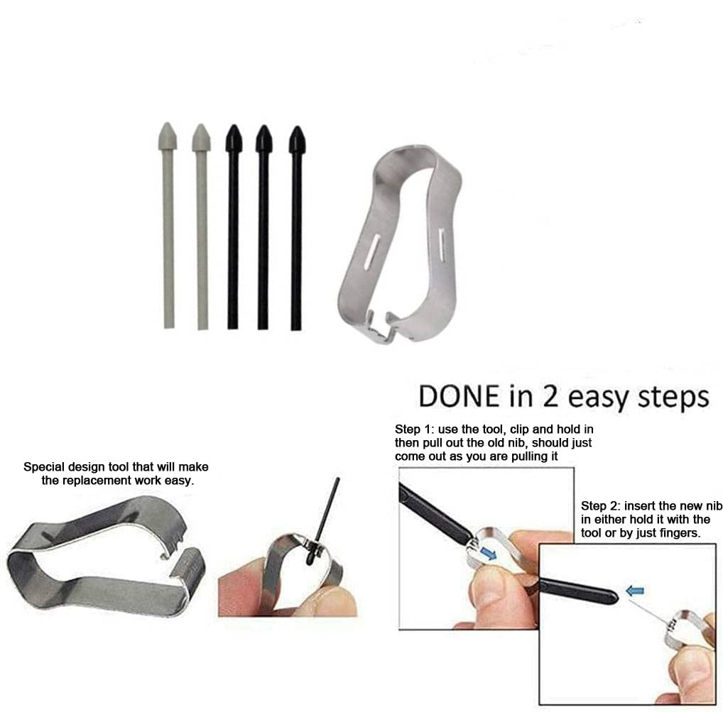 Generic Note 20 Ultra S Pen Bluetooth Replacement for Samsung Galaxy Note 20 and Note 20 Ultra 5G with 5 Tips Nibs Black - View 4 of 4