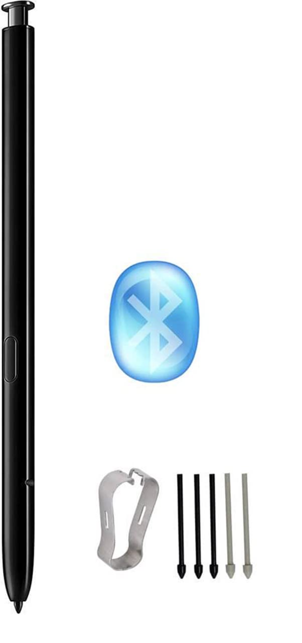 Generic Note 20 Ultra S Pen Bluetooth Replacement for Samsung Galaxy Note 20 and Note 20 Ultra 5G with 5 Tips Nibs Black