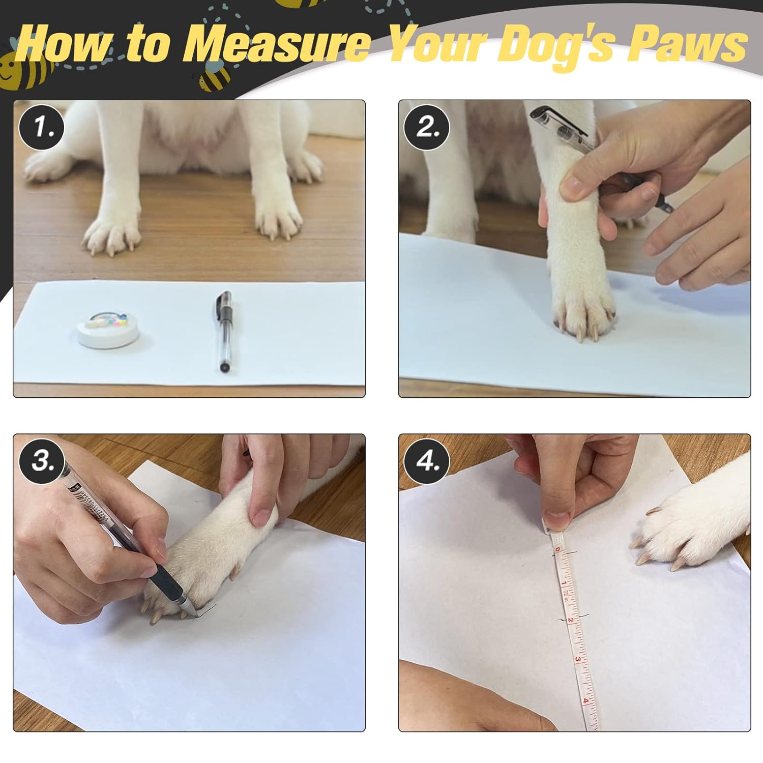 EXPAWLORER EXPAWLORER Anti Slip Dog Socks Winter Dog Boots Paw Protectors for Hardwood Floors Dog Booties for All Weather Small Medium Large Senior Dogs - View 6 of 8