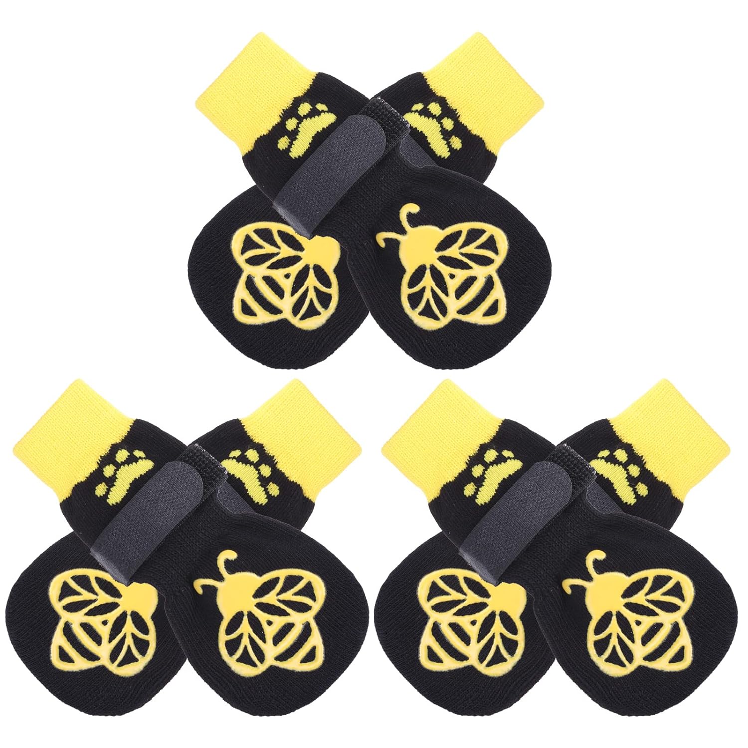 EXPAWLORER EXPAWLORER Anti Slip Dog Socks Winter Dog Boots Paw Protectors for Hardwood Floors Dog Booties for All Weather Small Medium Large Senior Dogs