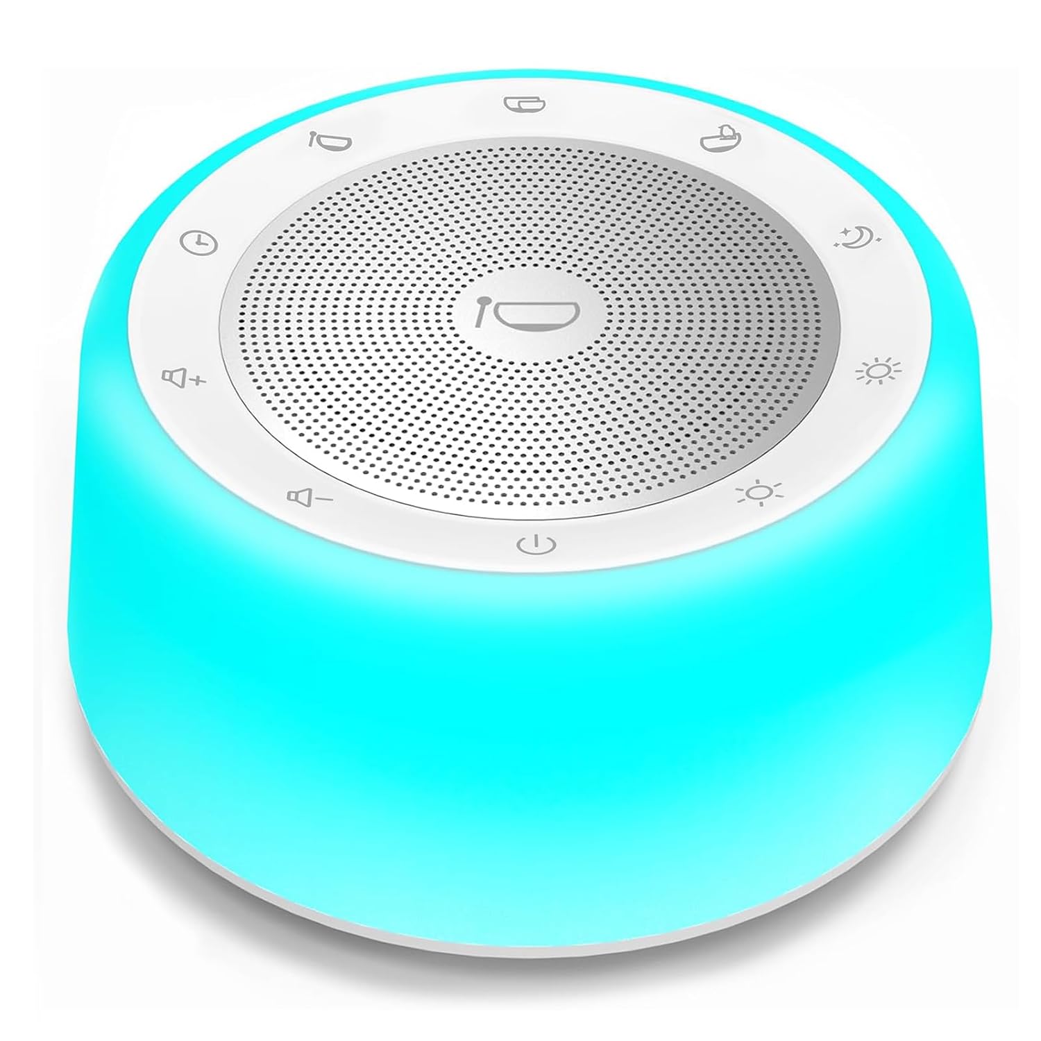 Kipcush Kipcush Tibetan Singing Bowls Sound Machine with Night Light for Yoga Meditation Healing and Stress Relief 11 Sizes Timer Plug In