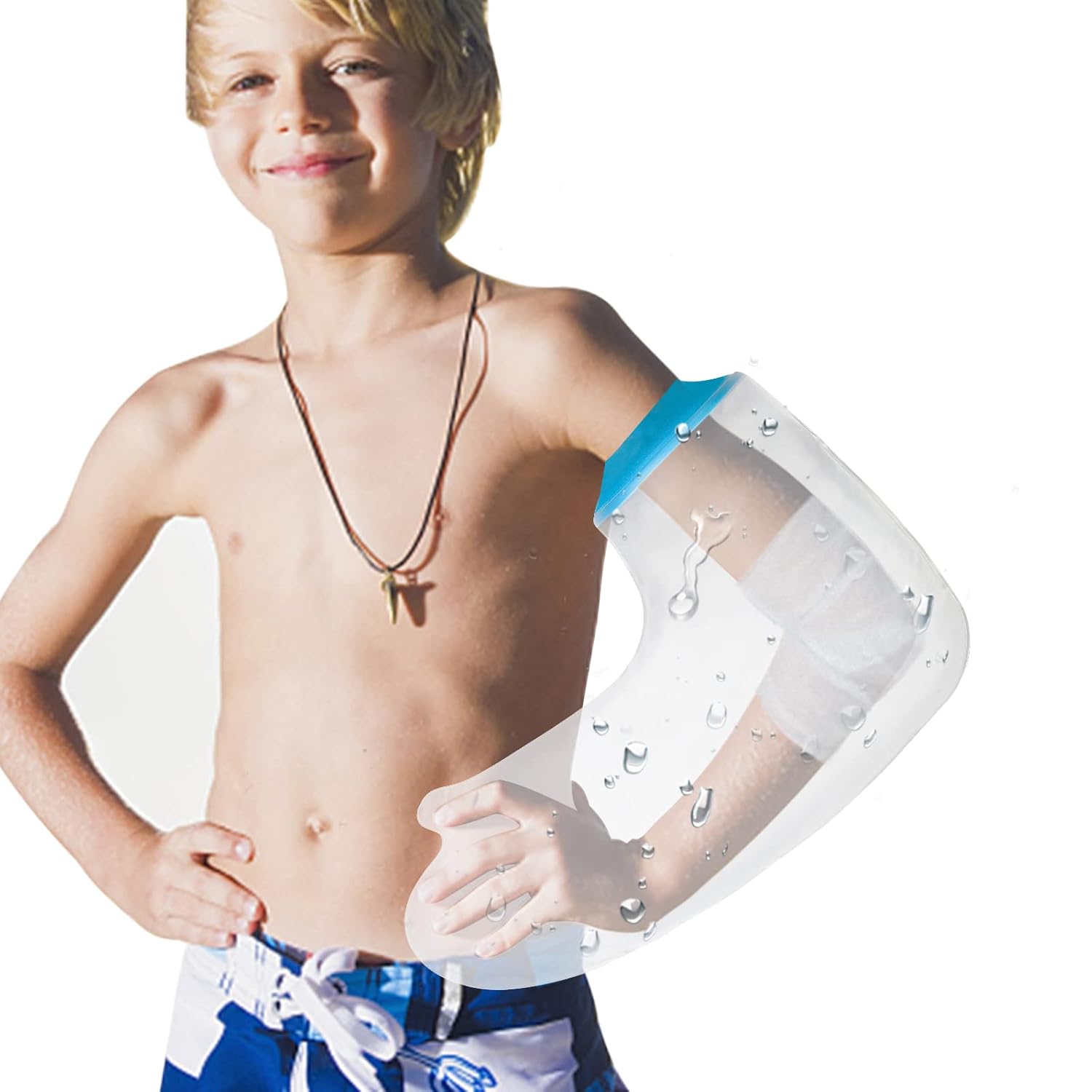 SUPERNIGHT SUPERNIGHT Waterproof Cast Cover for Child Full Arm Bathing and Showering Watertight Protector for Arm Wrist Elbow and Hand Wounds Large