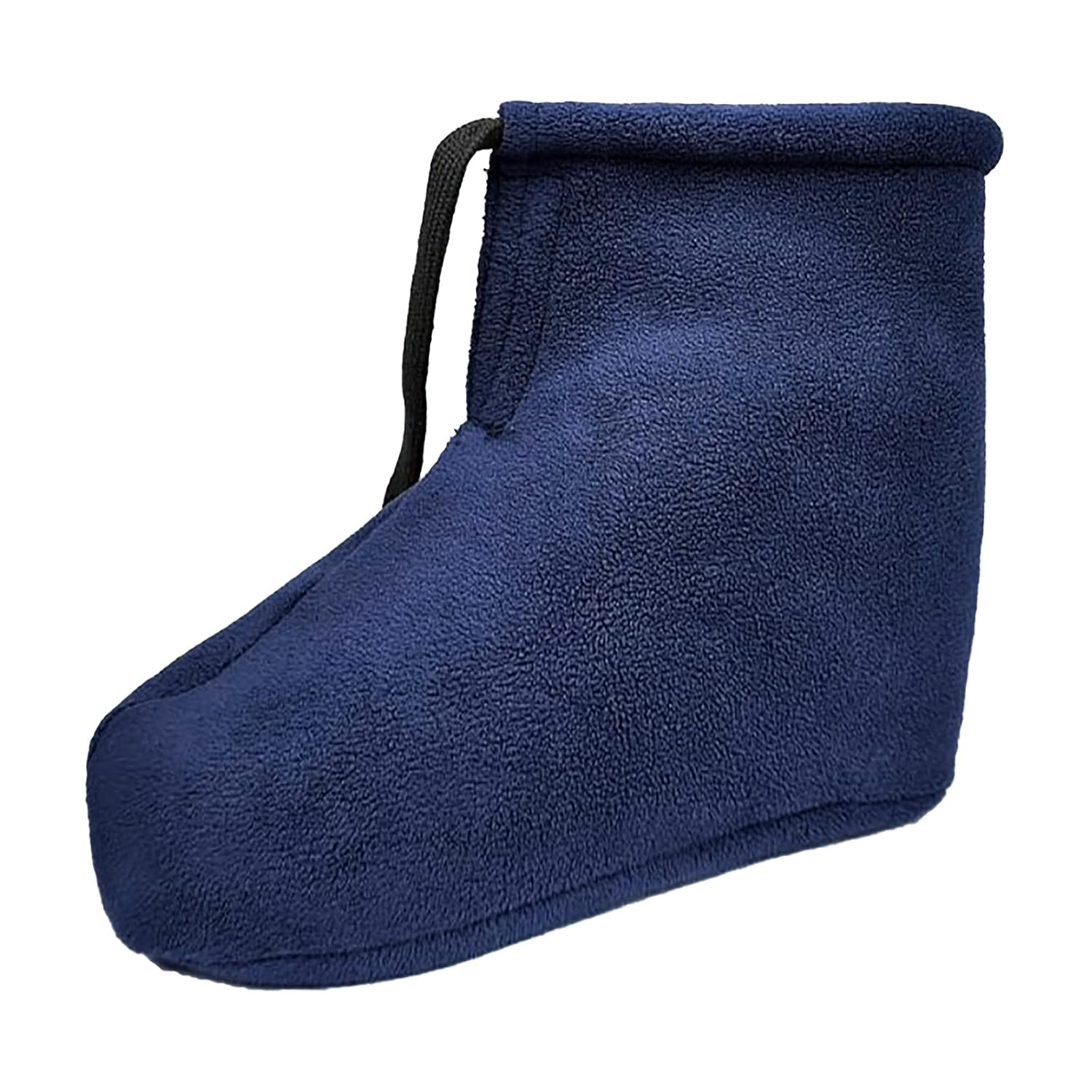 Holiberty Cast Sock Toe Cover for Foot Leg Ankle Casts Thick Warm Plush Foot Warmer for Fractured Ankle Patients and Elderly Blue Large