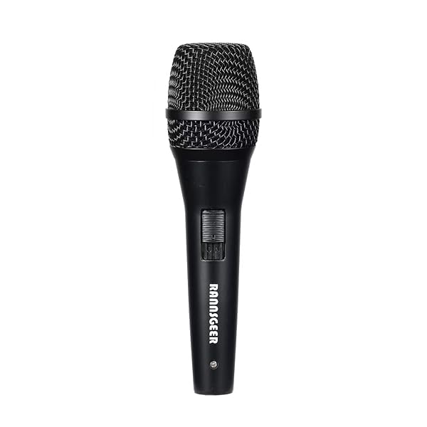 Rannsgeer Rannsgeer RM82B Dynamic Vocal Handheld Karaoke Microphone with Cable & Case - Perfect for Parties! - View 5 of 8