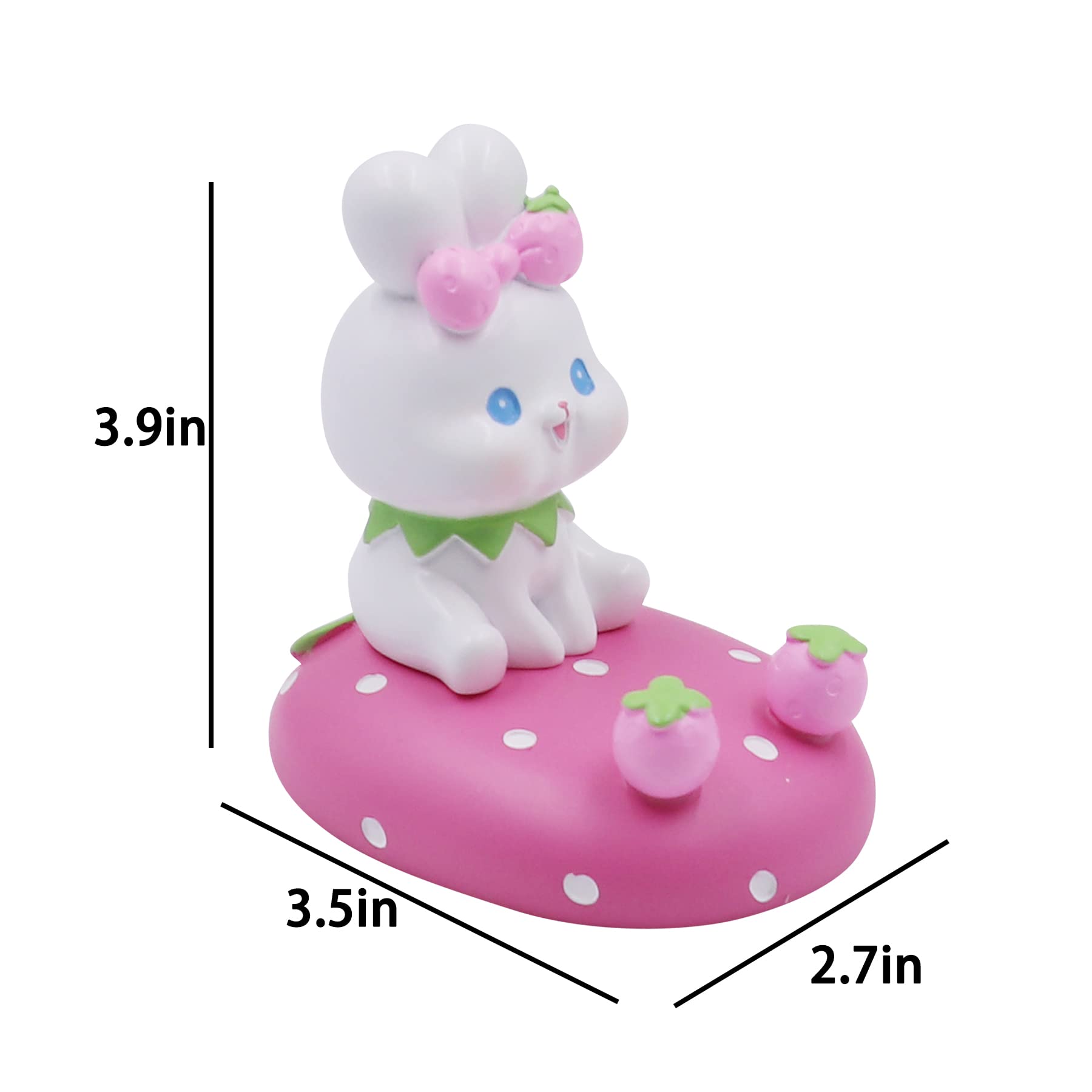 Amamcy Cute Rabbit Cellphone Holder Stand Animal Smartphone Desk Stand for All Mobile Phones Bunny Phone Stand Desk Ornament - View 2 of 8