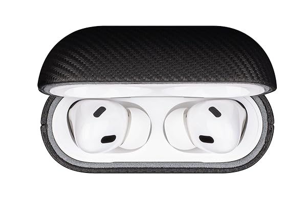 Lopie LOPIE Handmade AirPods Pro 2nd Gen Case Carbon Fiber Style Vegan Leather Protective Cover Black - View 9 of 10
