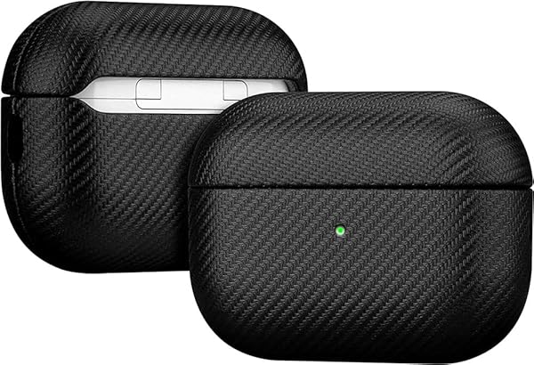 Lopie LOPIE Handmade AirPods Pro 2nd Gen Case Carbon Fiber Style Vegan Leather Protective Cover Black - View 10 of 10